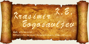 Krasimir Bogosavljev vizit kartica
